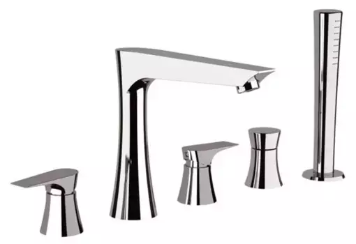 Смеситель на борт ванны «Daniel» Diva DV4491CR хром