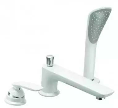 Смеситель на борт ванны «Kludi» Balance 524479175 белый/хром