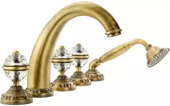 Смеситель на борт ванны «Migliore» Cristalia 18581 бронза