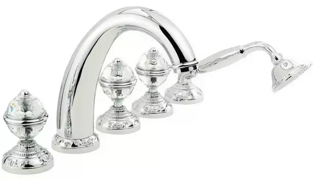 Смеситель на борт ванны «Migliore» Cristalia 18586 хром