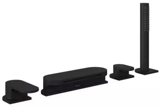 Смеситель на борт ванны «Ravak» Chrome CR 025.20BL чёрный