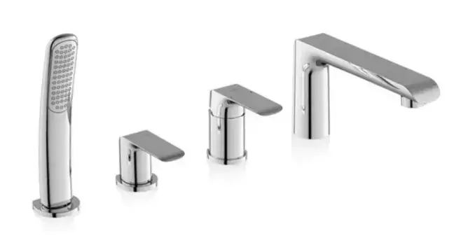 Смеситель на борт ванны «Ravak» Flat FL 026.00 хром