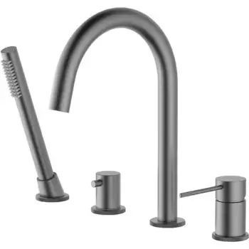 Смеситель на борт ванны «Timo» Saona 2320/18Y чёрное золото