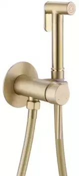 Смеситель с гигиеническим душем «Abber» Wasser Kreis AF8125G матовое золото