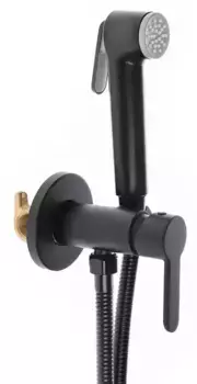 Смеситель с гигиеническим душем «Agger» Gorgeous A0270044 чёрный