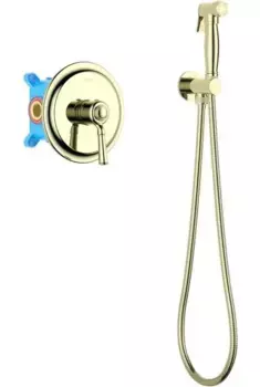 Смеситель с гигиеническим душем «Акватек» Классик AQ1519PG полированное золото