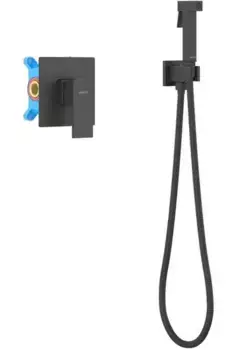 Смеситель с гигиеническим душем «Акватек» Либра AQ1619MB черный матовый