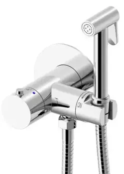 Смеситель с гигиеническим душем «Allen Brau» Thermo Rund 5.60001-00 с термостатом хром