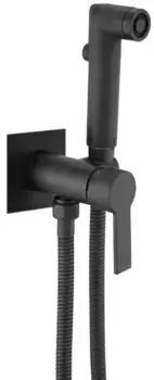 Смеситель с гигиеническим душем «ESKO» Dakar black SMHDKB чёрный матовый