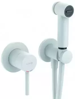 Смеситель с гигиеническим душем «Kludi» Bozz 389985376 белый матовый