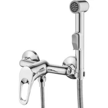 Смеситель с гигиеническим душем «Rossinka» B35-52 хром