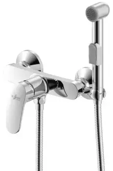 Смеситель с гигиеническим душем «Rossinka» RS45-52 хром