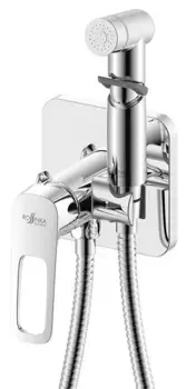 Смеситель с гигиеническим душем «Rossinka» RS46-51 хром