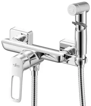 Смеситель с гигиеническим душем «Rossinka» RS46-52 хром