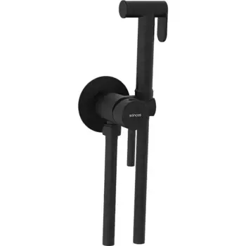 Смеситель с гигиеническим душем «Sancos» Start SC1001MB чёрный матовый