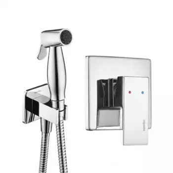 Смеситель с гигиеническим душем «Swedbe» Platta 5526 хром