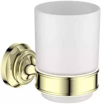 Стакан для зубных щёток «Акватек» Классик AQ4504PG на стену полированное золото
