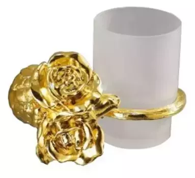 Стакан для зубных щёток «Art&Max» Rose AM-0914-Do на стену золото