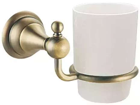 Стакан для зубных щёток «Azario» Elvia AZ91106Q на стену бронза