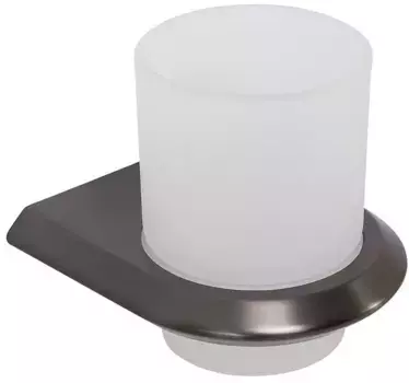 Стакан для зубных щёток «Cezares» LINER-TUMS-GM на стену оружейная сталь