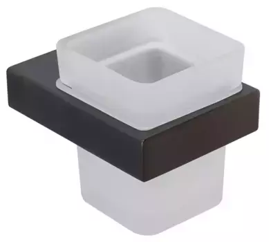 Стакан для зубных щёток «Cezares» SLIDER-TUMS-GM на стену оружейная сталь