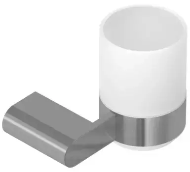 Стакан для зубных щёток «Cezares» STYLUS-TUMS-IN на стену сатин