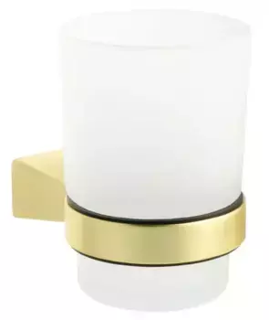 Стакан для зубных щёток «Fixsen» Trend Gold FX-99006 на стену золото-сатин