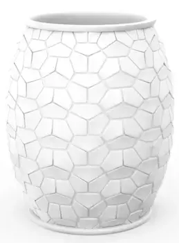 Стакан для зубных щёток «Fora» Brilliant FOR-BRL044 на стол белый