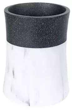 Стакан для зубных щёток «Fora» Ever FOR-EVR044 на стол белый/чёрный