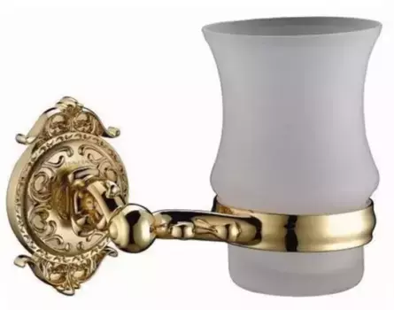 Стакан для зубных щёток «Hayta» Classic Gold 13905-1/GOLD на стену золото