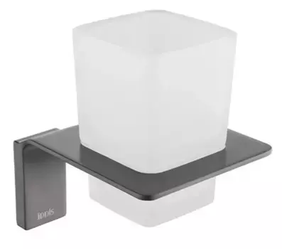 Стакан для зубных щёток «Iddis» Slide SLIGMG1i45 на стену графит