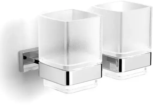 Стакан для зубных щёток «Langberger» Alster 11919A на стену хром/матовый