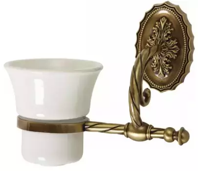 Стакан для зубных щёток «Migliore» Edera 16904 на стену бронза