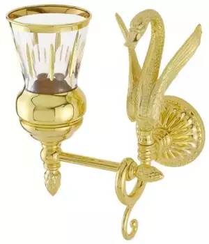 Стакан для зубных щёток «Migliore» Luxor 26117 на стену золото