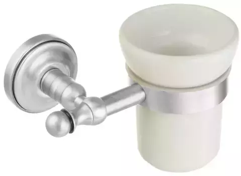 Стакан для зубных щёток «Migliore» Mirella 17146 на стену argento brunito