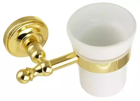 Стакан для зубных щёток «Migliore» Mirella 17306 на стену золото