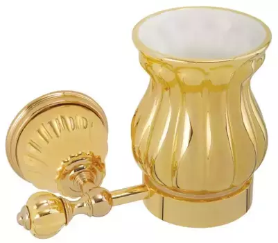 Стакан для зубных щёток «Migliore» Olivia 24646 на стену золото
