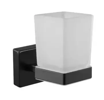 Стакан для зубных щёток «Rainbowl» 2784-5BP на стену чёрный матовый