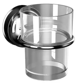 Стакан для зубных щёток «Ridder» 12030000 на стену хром