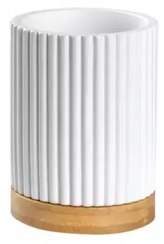 Стакан для зубных щёток «Ridder» Bailey 2173101 на стол белый