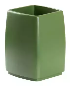 Стакан для зубных щёток «Ridder» Lea 2177125 на стол тёмно-зелёный