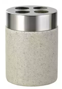 Стакан для зубных щёток «Ridder» Stone 22010211 на стол бежевый