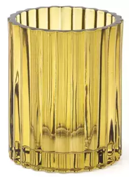 Стакан для зубных щёток «Ridder» Vilma 2167104 на стол жёлтый