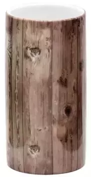 Стакан для зубных щёток «Ridder» Woody 2112108 на стол бежевый/коричневый