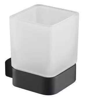 Стакан для зубных щёток «Timo» Selene 14033/03 на стену чёрный