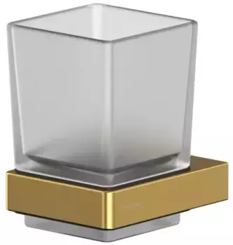 Стакан для зубных щёток «Whitecross» Cubo CU2430GLB на стену брашированное золото