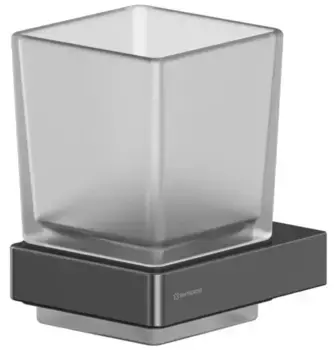 Стакан для зубных щёток «Whitecross» Cubo CU2430GM на стену оружейная сталь