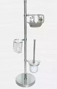 Стойка с аксессуарами «Rainbowl» Aqua 0057 напольная хром