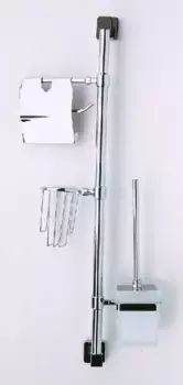 Стойка с аксессуарами «Rainbowl» Cube 2757 на стену хром