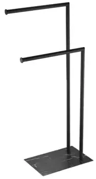 Стойка с аксессуарами «Rainbowl» Home 0048-2BP напольная чёрная матовая